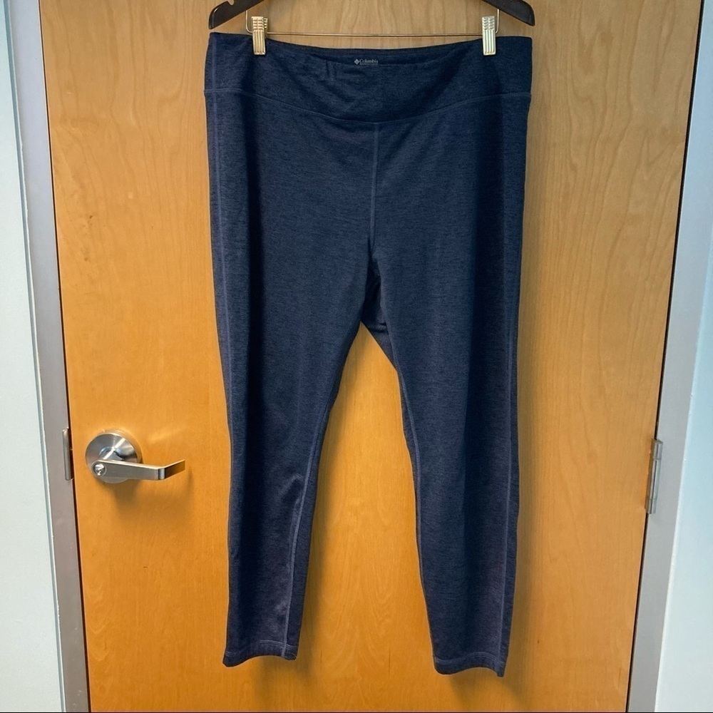 COLUMBIA Sz XL Omni Wick Inside Pocket Comfort Waist High Rise Leggings